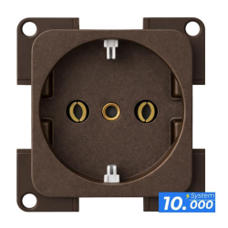Enchufe 220v marron (serie 10.000)