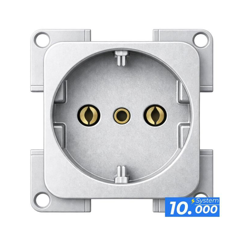 Prise 220v couleur gris argentÉ