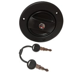 External water intake Ø40 with plug. black