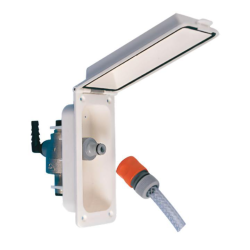 External water intake with pressure regulator