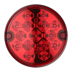 Pilot bremslicht / positionslicht 12/24 v rote linse (Ø 95 x 32 mm)