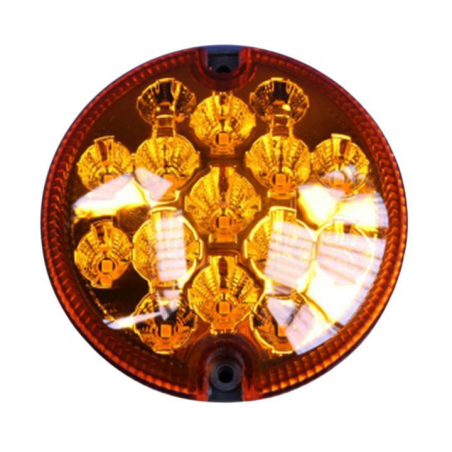 Piloto intermitente 12/24 v lente Ámbar (Ø 95 x 32 mm)