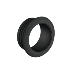 Anillo negro mate mini botÓn pulsador Ø16 mm tablero 16 mm