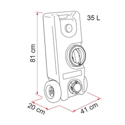 Roll tank 40f agua limpia