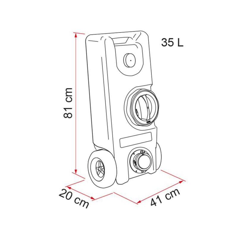 Roll tank 40f agua limpia