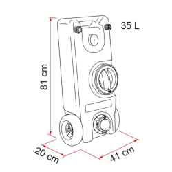 Roll tank 40w agua sucia