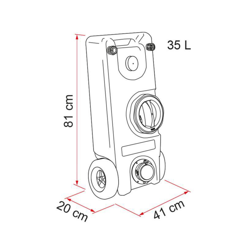 Roll tank 40w agua sucia