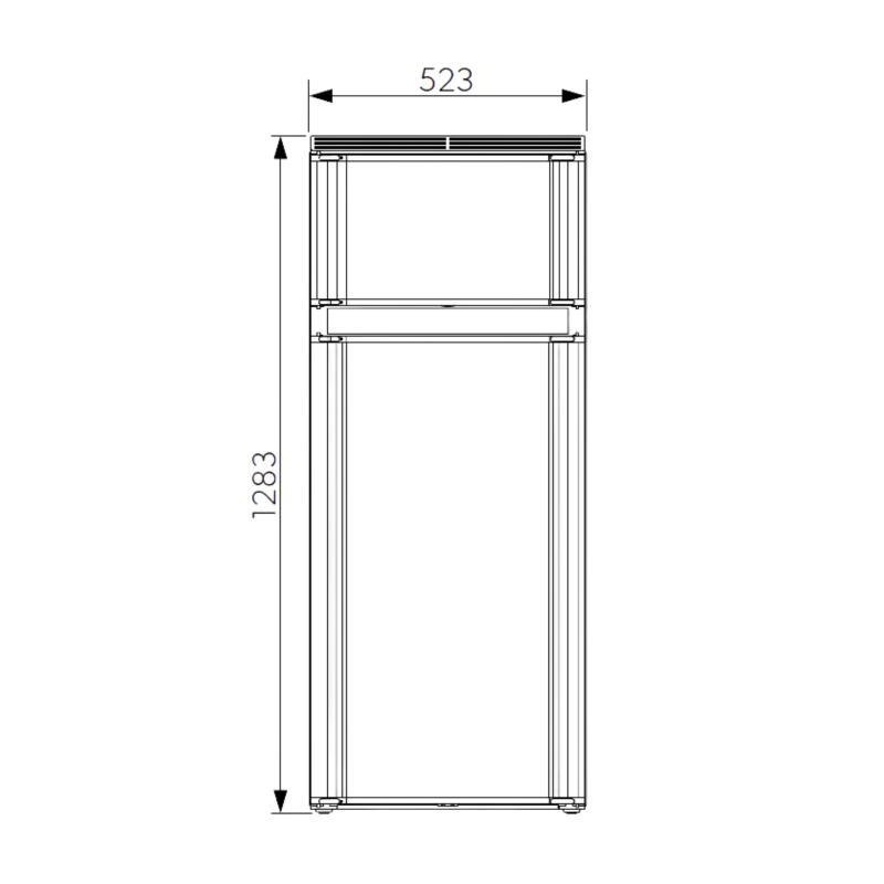 Nevera de puerta 176 l dometic rcd10.5 ep