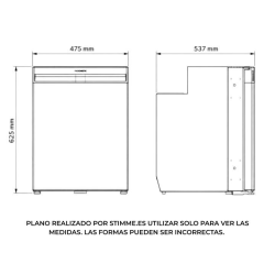 Nevera de puerta 80l dometic nrx 80c