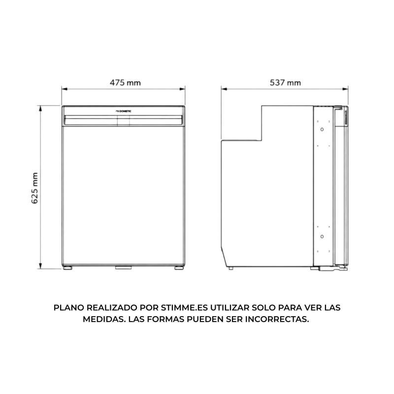 Nevera de puerta 80l dometic nrx 80c