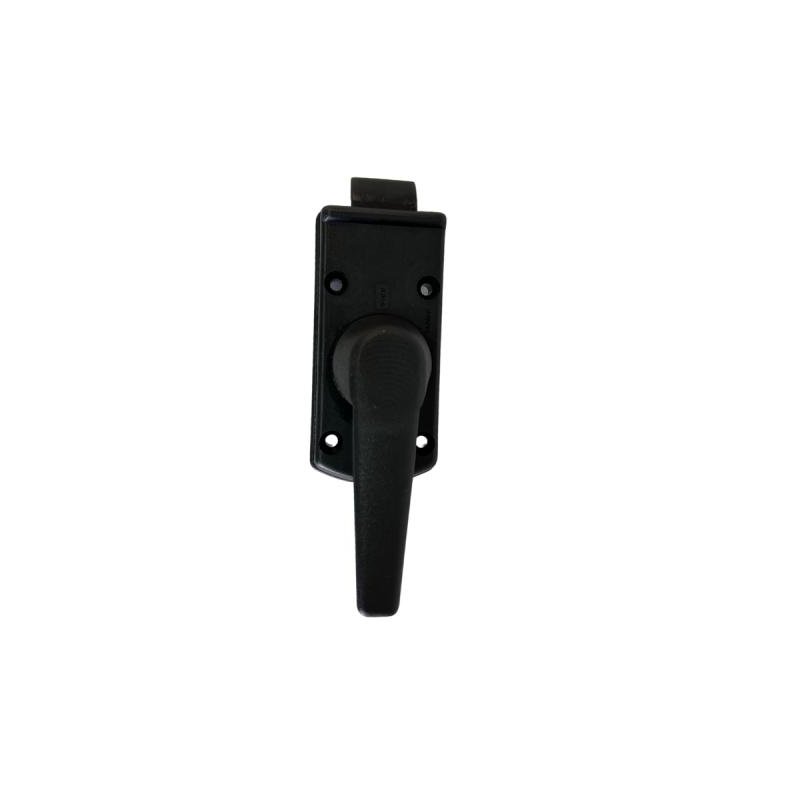 Cerradura puerta redonda negra Ø93 mm apertura derecha