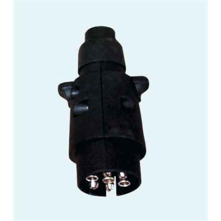 Clavija 12 v.7 hilos plastico