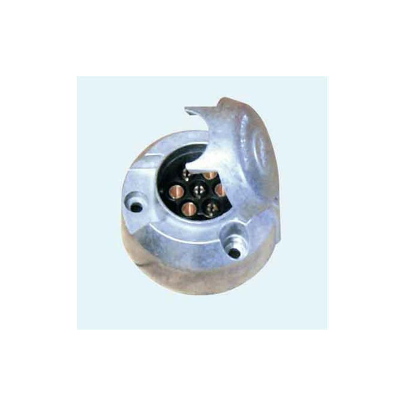 Prise socle voiture 12v. 7 broches (mÉtallique)