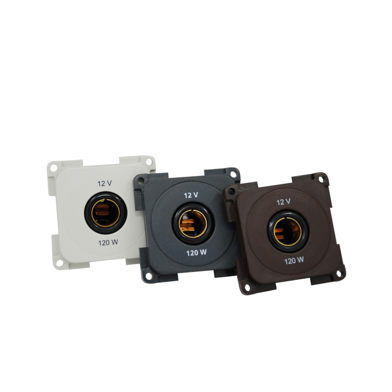 Enchufe 12v gris