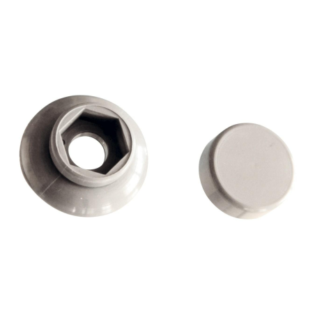 M 8 grey screw cap