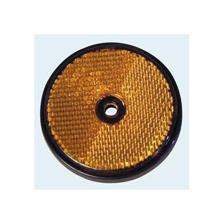 Catadioptre rond, orange