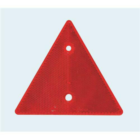 Triangulo reflectante rojo