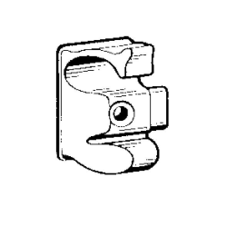 Aluminium profile terminals pair