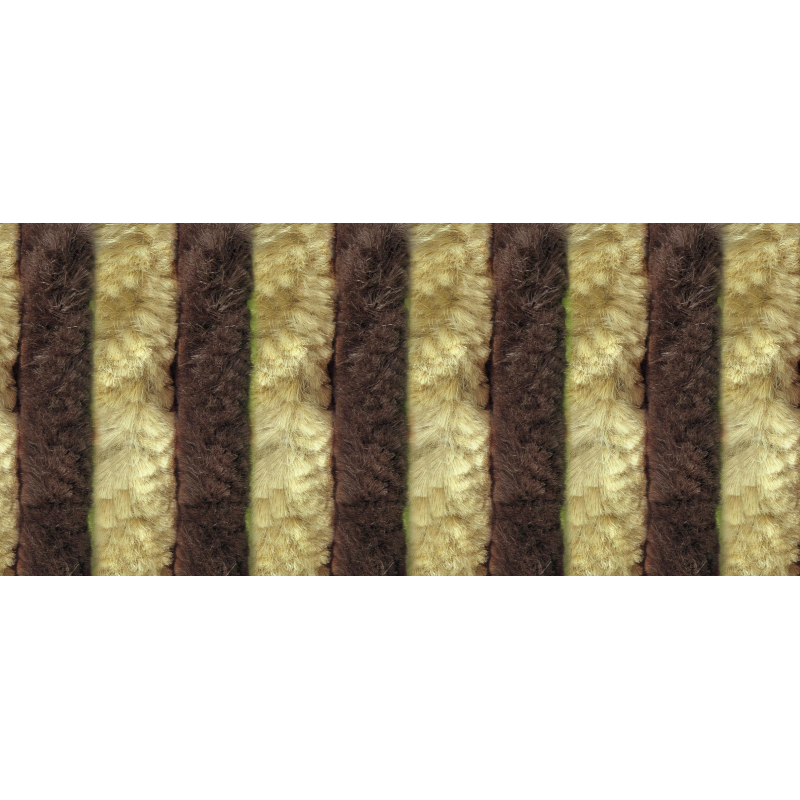 Rideau chenille 800x1900 marron et beige