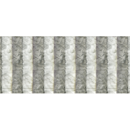 Cortina terciopelo 800 x 1900 gris-blanco