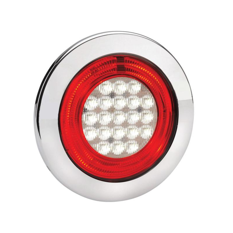 Piloto posiciÓn / marcha atrÁs lente rojo / transparente (Ø 155 mm)