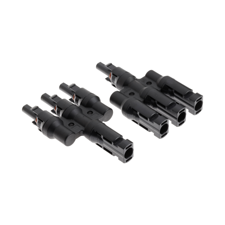 Pair of triple mc4 connectors (connection of three panels in parallel)