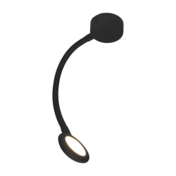 Foco flexible encendido tÁctil led silicona negro con usb c