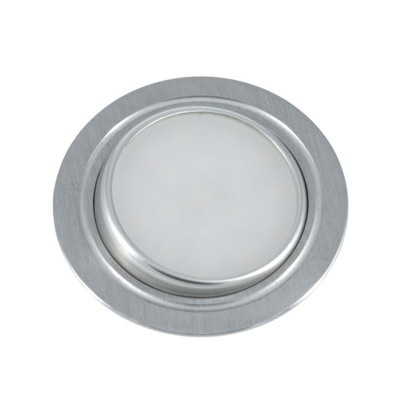 Mobile chrome recessed spotlight