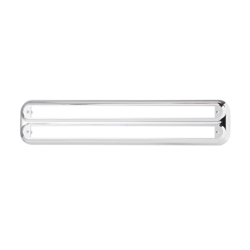 Marco doble para barras de 380 mm cromado