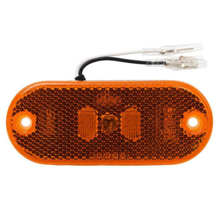 Piloto lateral ambar con guÍa de luz 12v (110 x 45 mm)