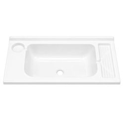Waschbecken von 680 x 300 mm weiß