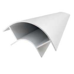 Perfil esquinero de aluminio angulo abierto (barra 2m)