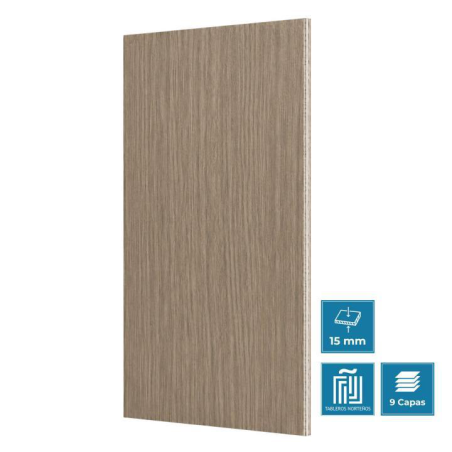Tablero de madera hpl 15mm atavÍa soft (2440 x 1220 mm)