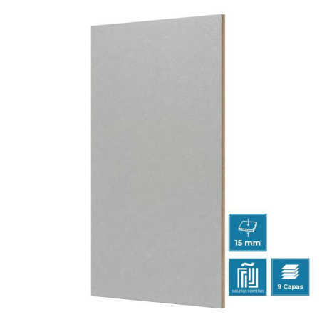 Tablero de madera hpl 15mm cemento soft (2440 x 1220 mm)
