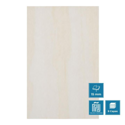 Tablero de madera crudo 15mm (2440 x 1220 mm)