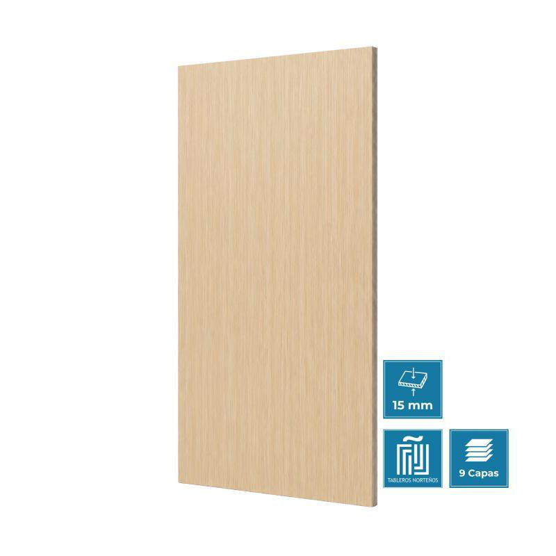 Tablero de madera hpl 15mm cÁndara (2440 x 1220 mm)