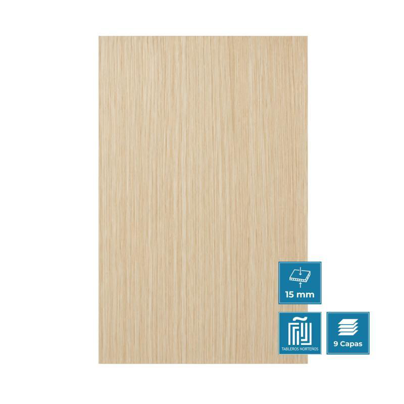 Tablero de madera hpl 15mm cÁndara (2440 x 1220 mm)
