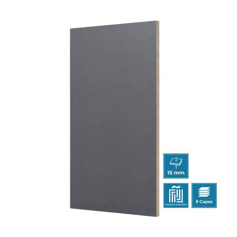 Tablero de madera hpl 15mm antracita (2440 x 1220 mm)