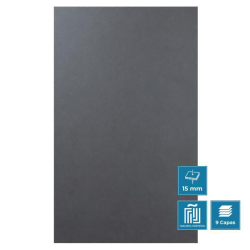 Tablero de madera hpl 15mm antracita (2440 x 1220 mm)