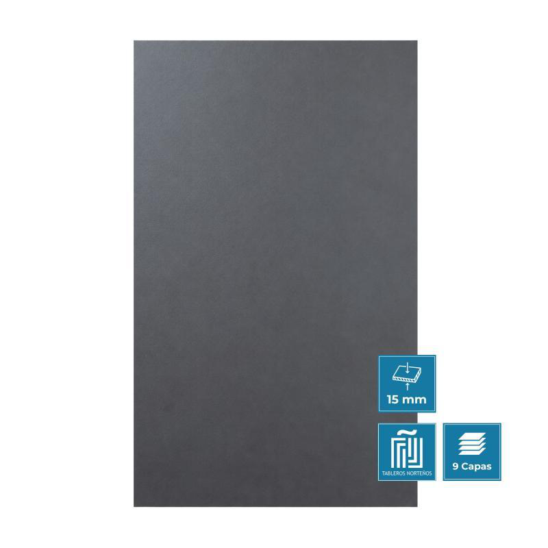 Tablero de madera hpl 15mm antracita (2440 x 1220 mm)