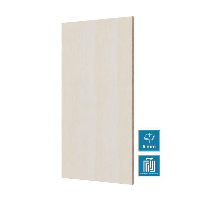 Tablero de madera crudo 5mm (2440 x 1220 mm)