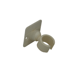 White shower r holder