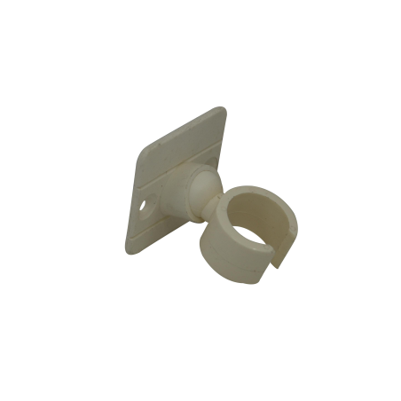 White shower r holder