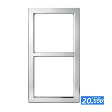 Marco doble plata brillo (sistema 20.000)