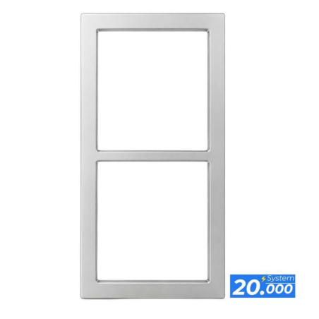 Marco doble plata mate (sistema 20.000)