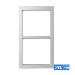 Marco doble plata efecto aluminio (sistema 20.000)