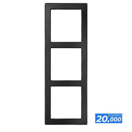 Marco triple negro (sistema 20.000)