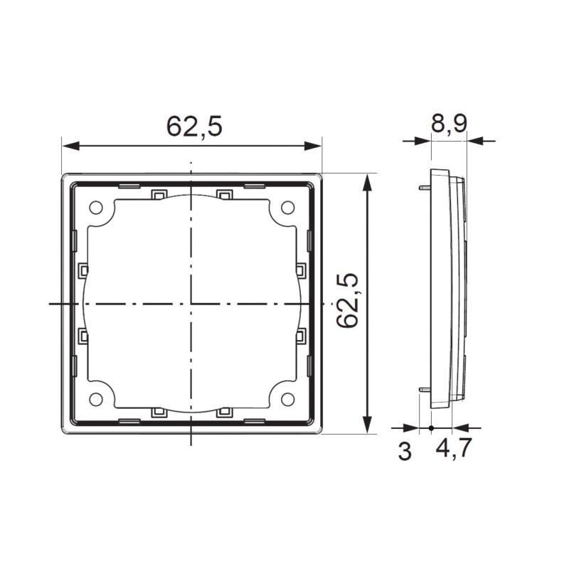Marco distanciador 3mm (serie 20.000)