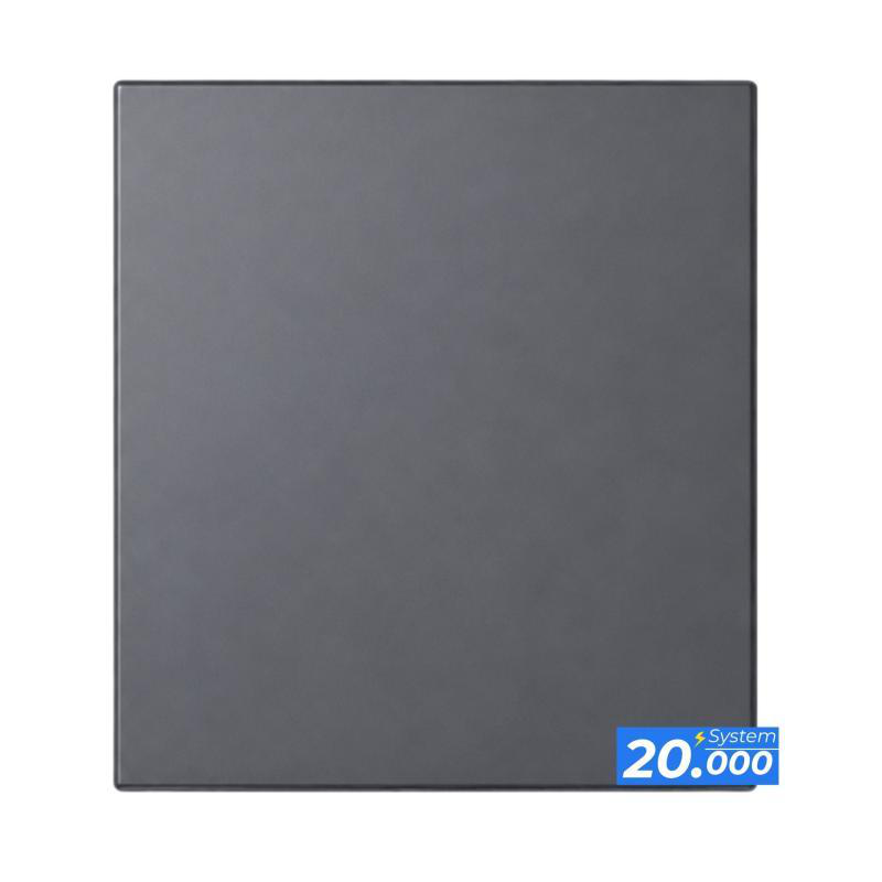 Pulsador interruptor gris oscuro (serie 20.000)