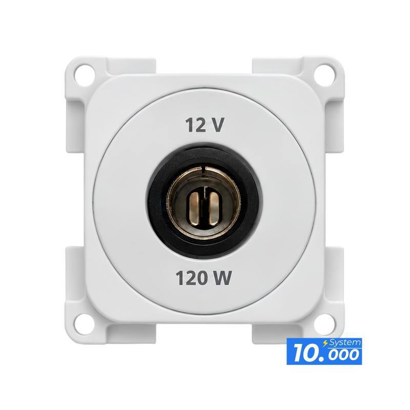 Enchufe 12v gris (sistema 10.000)